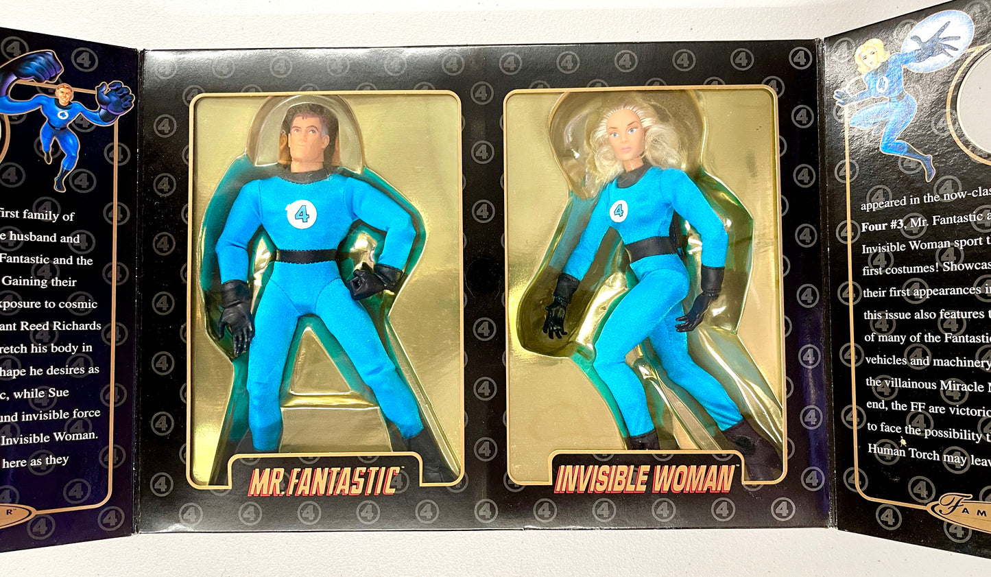 Toy Biz Mr. Fantastic & Invisible Woman 8″ 2‑Pack – Target Exclusive