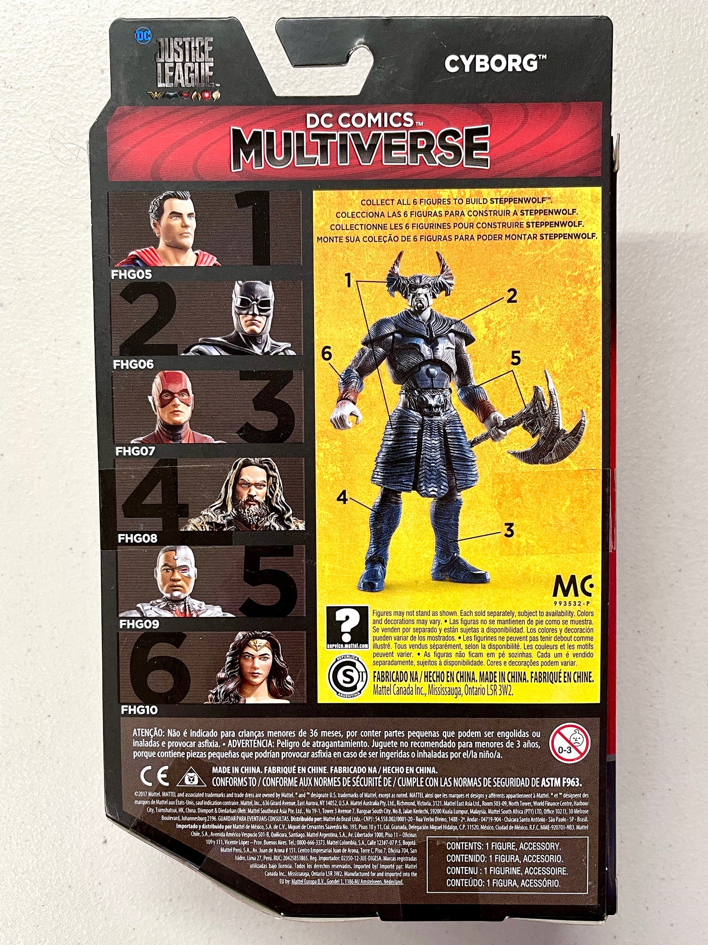 DC Multiverse “Steppenwolf Series” Cyborg 6″ Action Figure
