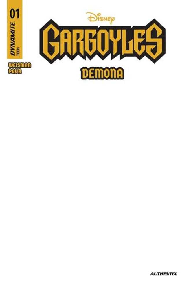 Gargoyles Demona #1 Cover I Blank Authentix Variant