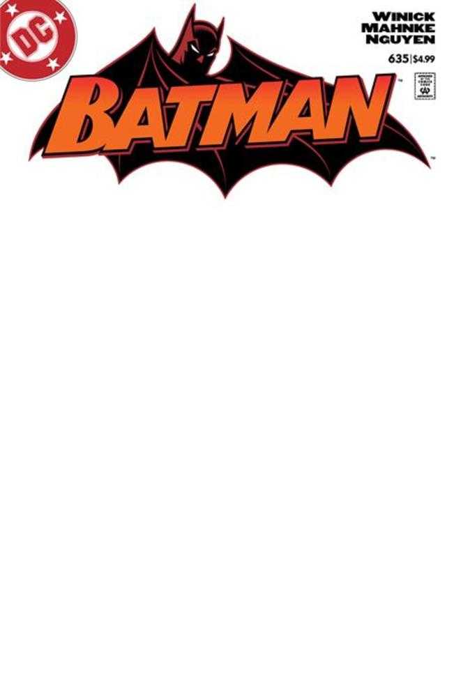 Batman #635 Facsimile Edition Cover D Blank Card Stock Variant