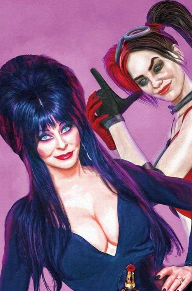 Harley Quinn X Elvira #1 Cover Za Inc 1:15 Mark Spears Pink Virgin Foc Bonus Variant