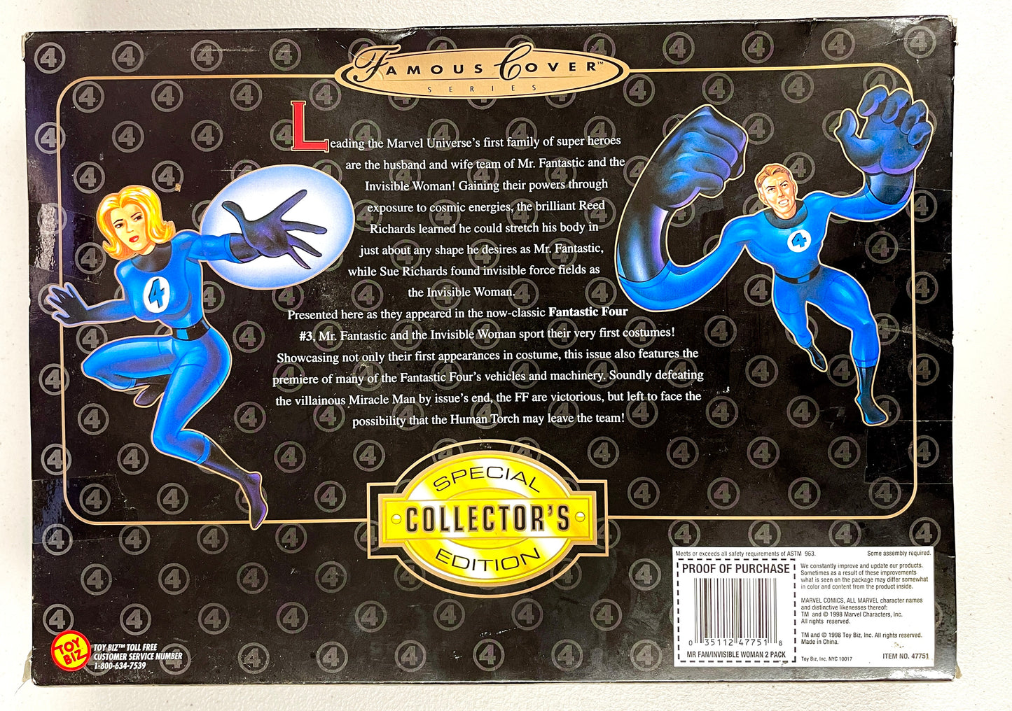 Toy Biz Mr. Fantastic & Invisible Woman 8″ 2‑Pack – Target Exclusive