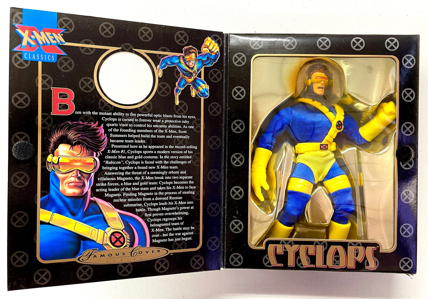 Toy Biz Cyclops 1993 Uncanny X‑Men 5″ Figure – Laser Light Eyes