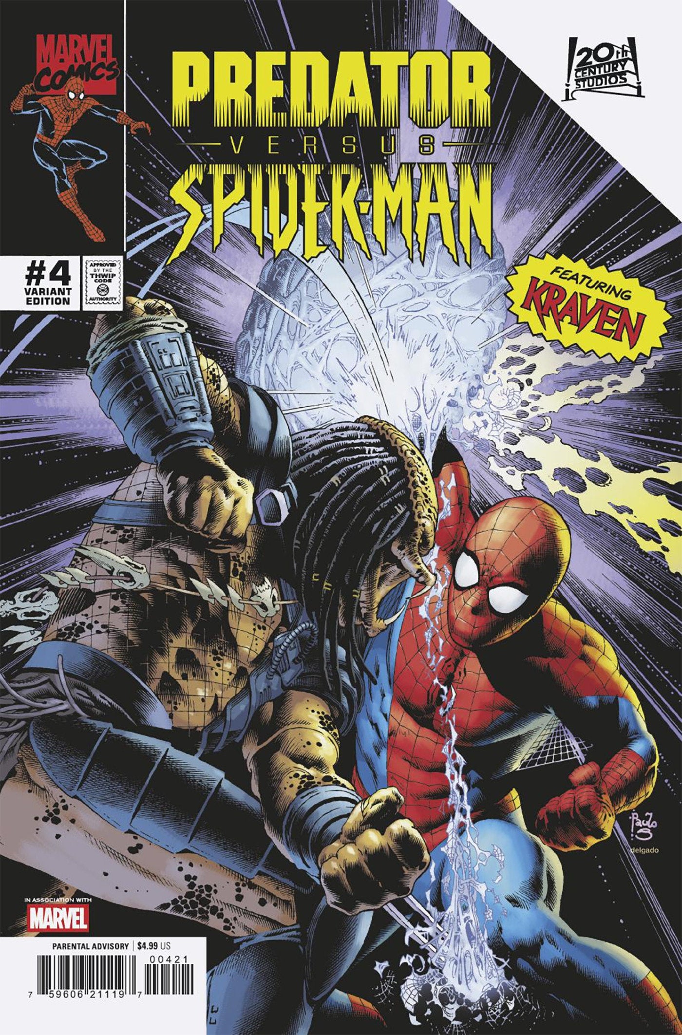 Predator vs. Spider-Man #4 Paulo Siqueira Variant