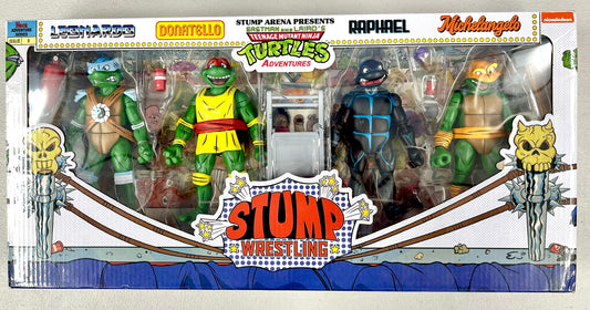 NECA TMNT Stump Wrestling Turtles 4-Pack