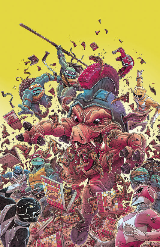 Mighty Morphin Power Rangers/ Teenage Mutant Ninja Turtles III #1 I 1 in 25 Variant Edition (Full Art, Stokoe)