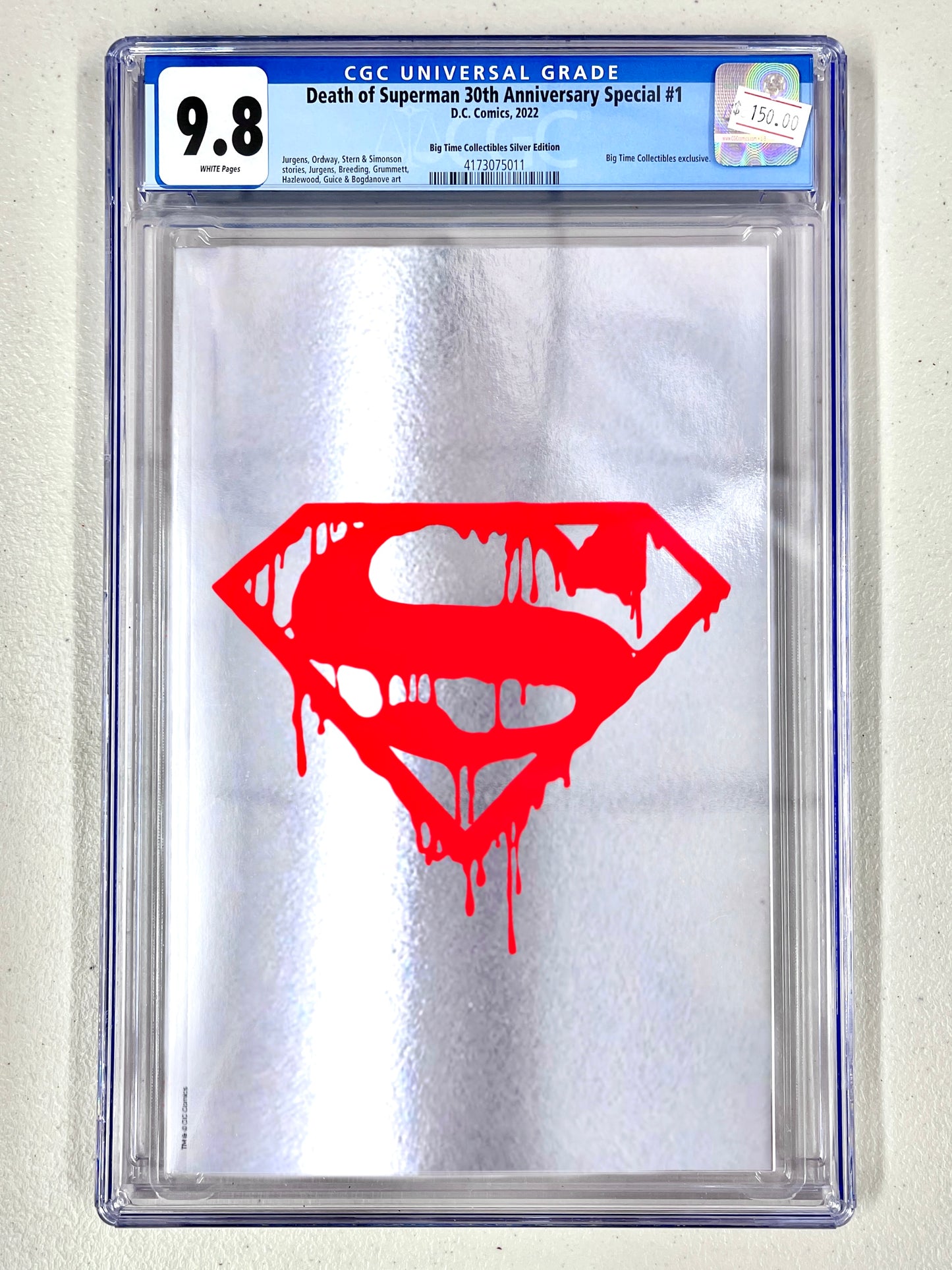 Death of Superman 30th Anniversary Special #1 — 9.8 Big Time Collectibles Silver Edition