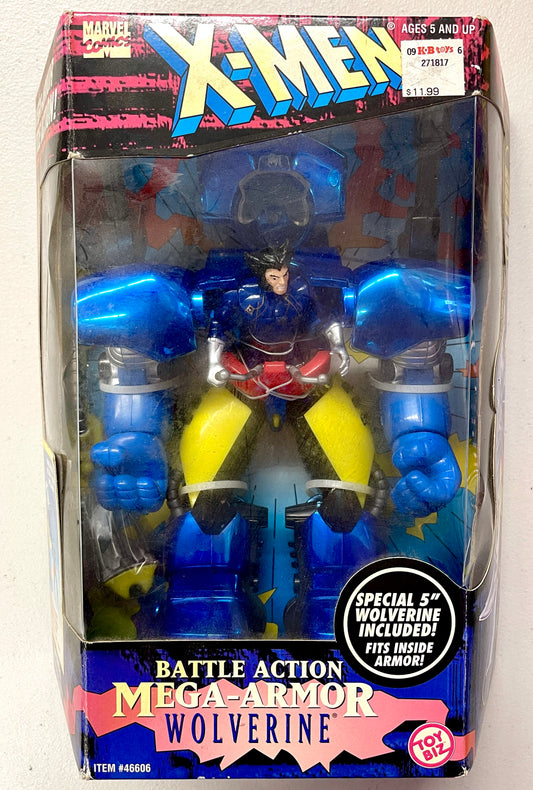 X-Men Battle Action Mega-Armor Wolverine – Toy Biz 1990s Collectible