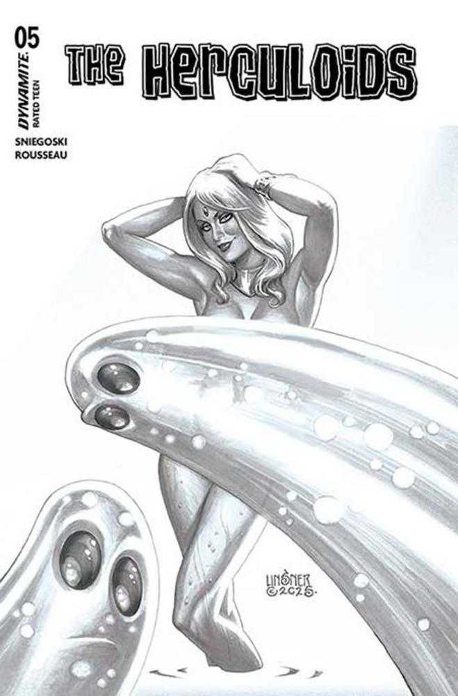 Herculoids #5 Cover E 1 in 10 Joseph Micheal Linsner Line Art Variant