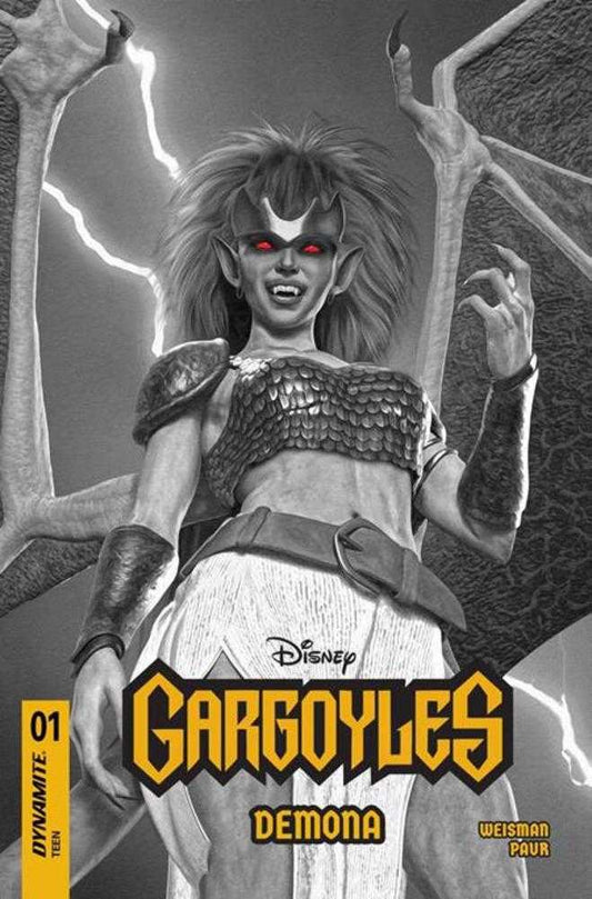 Gargoyles Demona #1 Cover U Inc 1:7 Mark Spears Black & White Variant