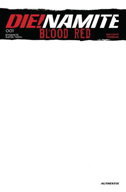 Dienamite Blood Red #1 Cover E Blank Authentix Variant
