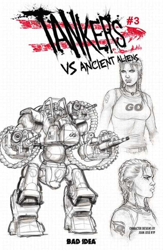 Tankers vs Ancient Aliens # 3 (Of 5) Cover C Juan Jose Ryp Design Variant