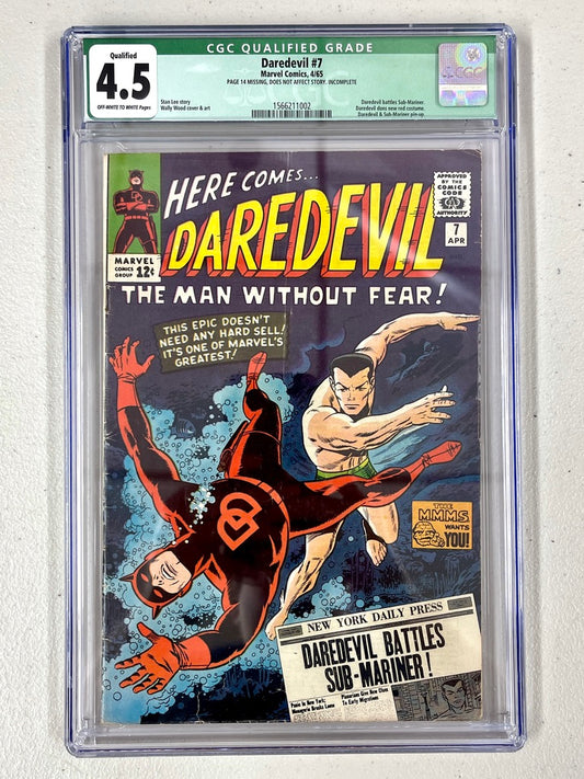 Daredevil #7 (Marvel, 4/65) — CGC 4.5