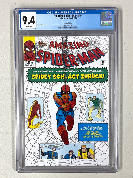 Amazing Spider-Man #19 — German Edition (Panini Deutschland, 1999) — CGC 9.4