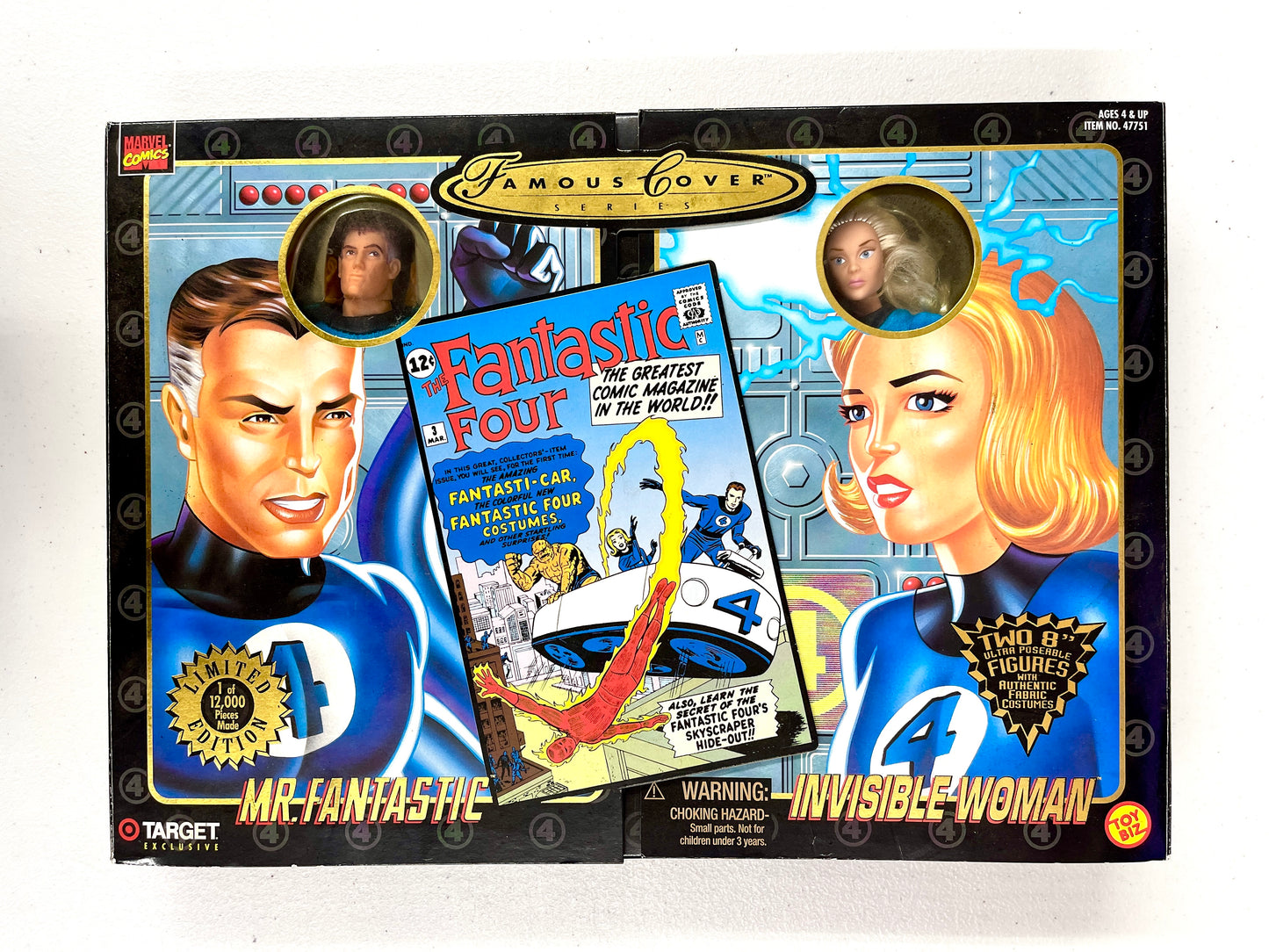 Toy Biz Mr. Fantastic & Invisible Woman 8″ 2‑Pack – Target Exclusive
